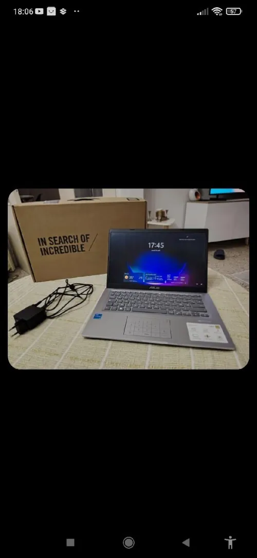 pc portable asus x415e i3 11eme generation 8 go ram 256 go ssd etat presque neuf avec boite+chargeur