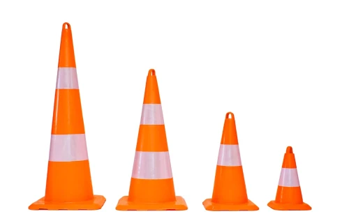 Cone de Signalisation  Orange Bleu Vert Jaune 