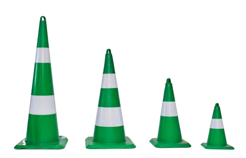 Cone de Signalisation  Orange Bleu Vert Jaune 