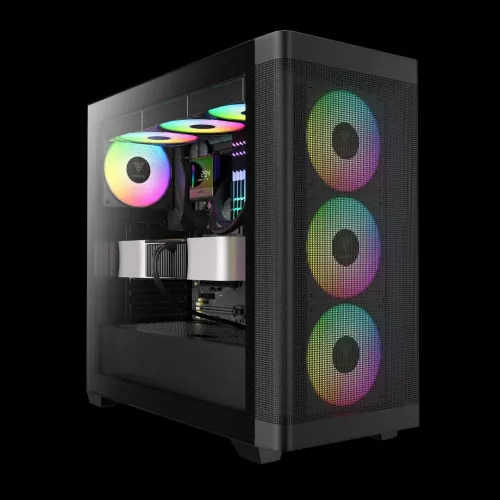 BOITIER GAMDIAS ATHENA M3 BLACK 4 FANS ARGB 