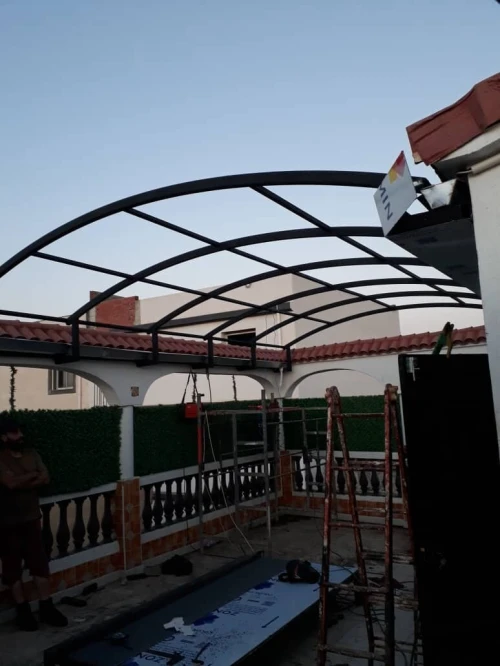 Installation Tinda et pirgola rideaux électrique 