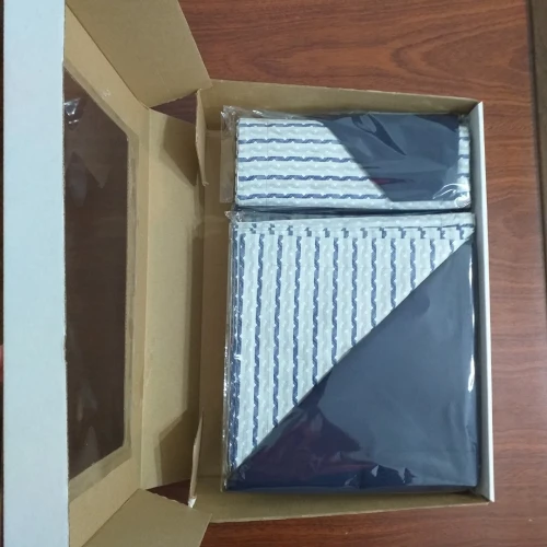 Parure de draps 2 places 6 pièces 100 % coton turc