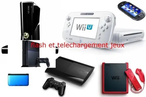 flash et telechargement jeux ps4 ps3 ps5 xbox 360 xbox switch 3ds psvita psp wii wii u