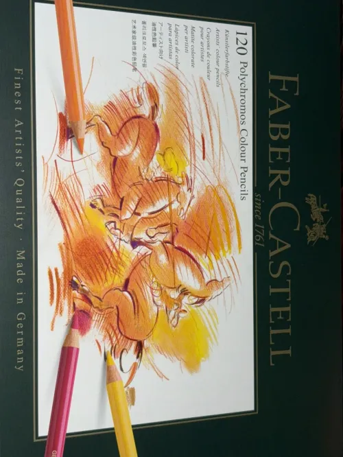 Boite de crayons de couleur pour artistes faber castell 
