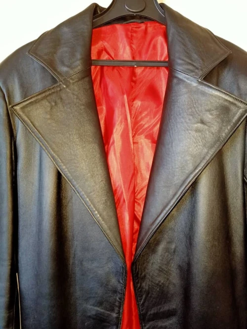 * Veste cuir une vrai cuir haja bazaaf shaba ou twiila (long) tlabas XL/XXL prix dyalha 45000 DZ