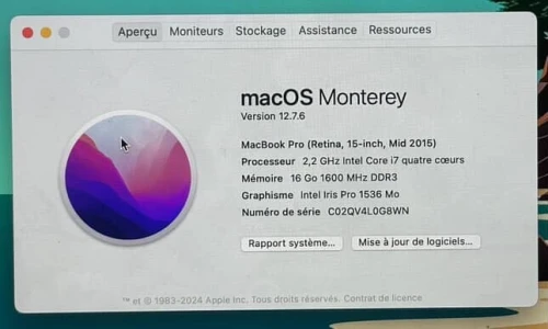 Macbook pro 2015