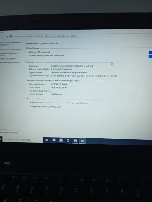 Pc laptop i5 6eme très bon état