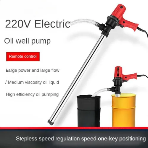 اسم المنتج : مضخة برميل كهربائية / مضخة زيت كهربائية (Electric Drum Pump أو Electric Oil Pump).