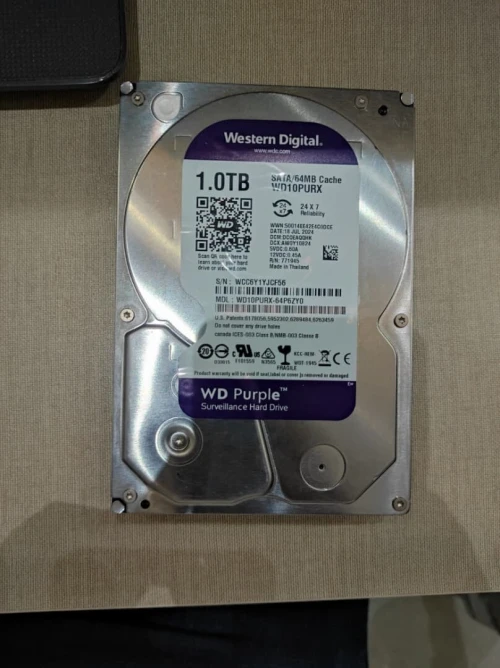 Disque dur surveillance WD Purple 1TB  DVR NVR XVR Original