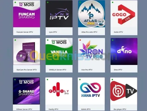 IPTV IRON HD Smarters Iptv LYNX ATLAS GoGo 4K Funcam Gshare Forever Vanilla APOLLO