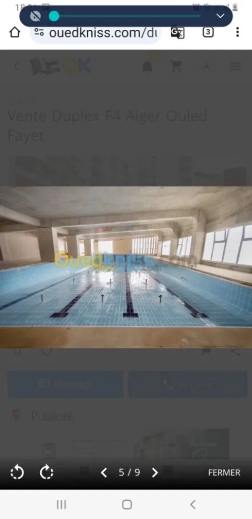Vente Appartement F3 Alger Ouled fayet