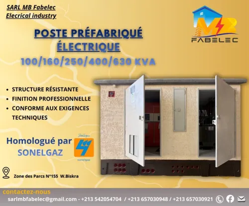 Poste Transformateur Préfabriqué Électrique