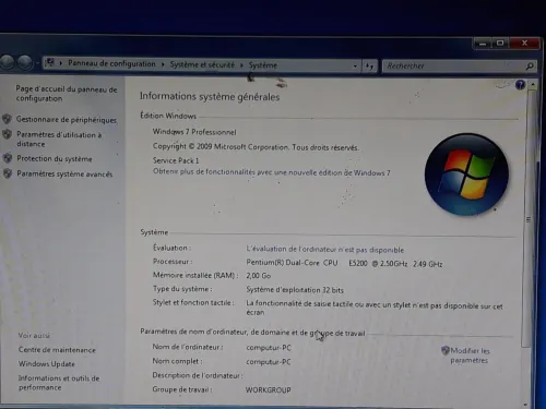 pc hp +2 unite central 