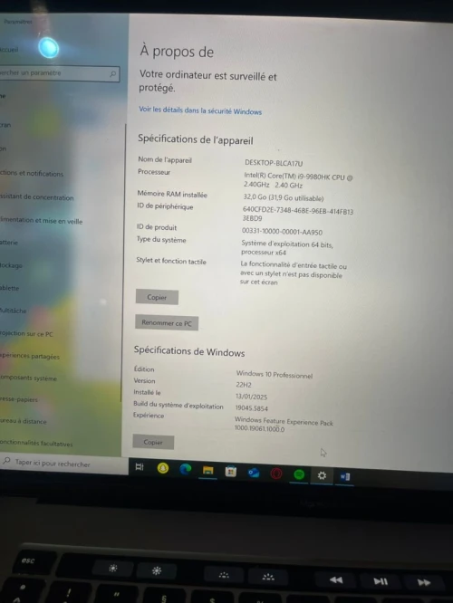 MacBook Pro 16” – Late 2019