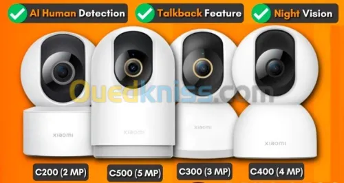 Xiaomi caméra home sécurité 360 C200 FULL HD / C300 2K / C400 2.5K/ C500 Pro 3K