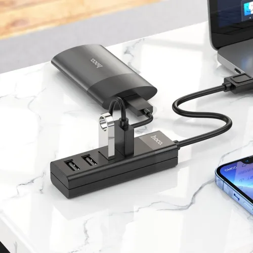 Concentrateur USB 4-en-1 "HB25 Easy mix" USB vers USB3.0+USB2.0*3