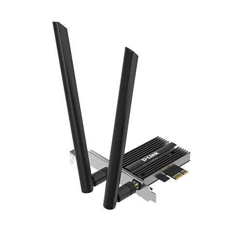 D LINK DWA X586E ADAPTATEUR PCIe WIFI 6E AX5400  TRIPLE-BANDE  BLUETOOTH 5.2  ANTENNES 5dBi