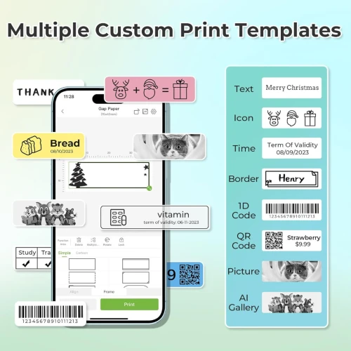 imprimant etiqueteuses ilabel bluetooth thermal smart label printer 