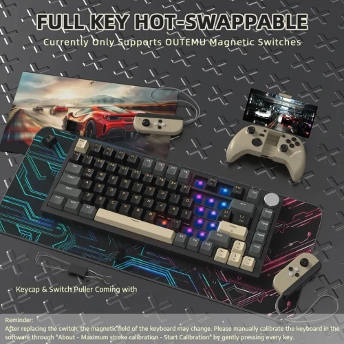 ATTACK SHARK K85 Rapid Trigger Keyboard Magnetic Switch