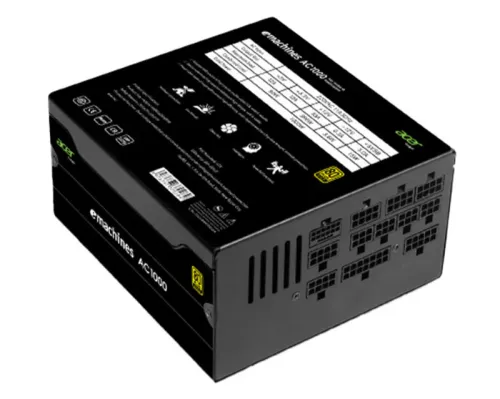 ALIMENTATION ACER 1000W 80+GOLD FULL MODULAIR BLACK
