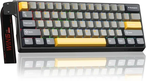 CLAVIER AULA WIN60 HE  60% MAGNETIC SWITCH 8K POLLING RATE 0.02 RT  SIDE PRINTING RVB CLAVIER