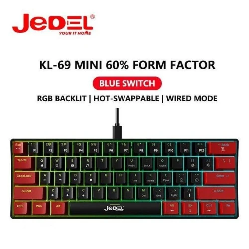 CLAVIER GAMINIG JEDEL KL69 MECANIQUE RED SWITCH