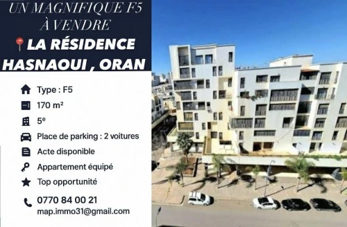 Vente Appartement F5 Oran Bir el djir