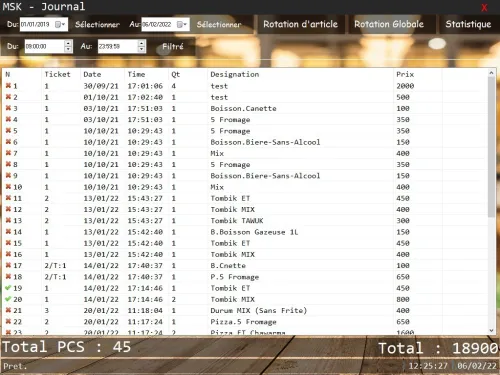 Logiciel de Gestion : Fast Food, Pizzeria, Restaurant, Pêcherie, Cafeteria, Crèmerie, Pâtisserie