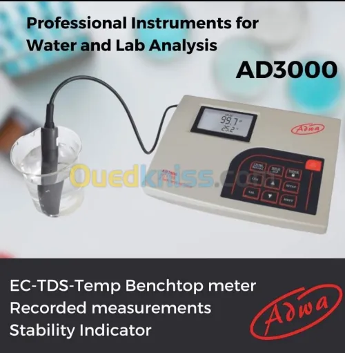 Conductimètre de paillasse AD3000