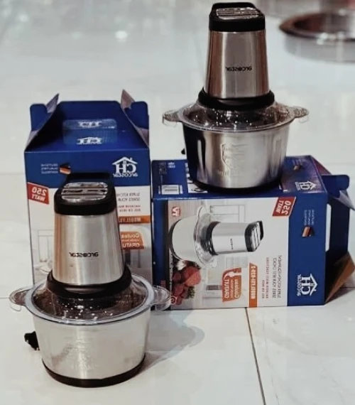 Hachoir électrique ARCOSTAR 250W, Bol Inox 2L, Double Lame Ultra-Rapide