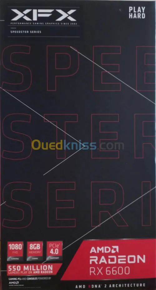RX 6600 8GB XFX BOX NEUF 