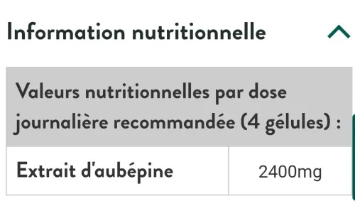 Holland and Barrett Aubepine 600 mg 120 gelules هولاند اند باريت مستخلص الزعرور الاحمر  
