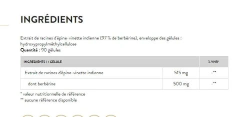 SUNDAY BERBERINE ( Produit allemand ) 500 mg 90 GÉLULES بربارين