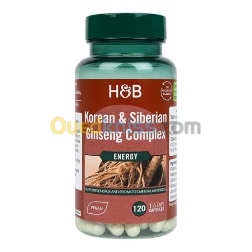Holland and Barrett Complexe d'Extrait de ginseng ( coréen, chinois rouge et sibérien )