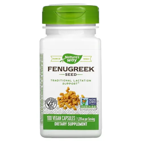 Nature's Way Graine de fenugrec Fenugreek Seed 610mg 100gélules végétaliennes