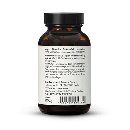 Sunday SPIRULINE HAWAÏENNE EN COMPRIMÉS سبيرولينا  هاواي    