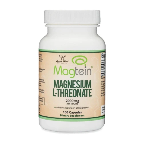 Double Wood Supplément de L thréonate de magnésium (Magtein) 2000 mg 100 capsules 