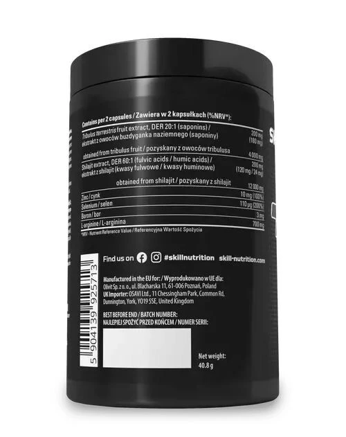 SKILLNUTRITION Tribulus 4000mg + Shilajit 12000mg 120 CAPS