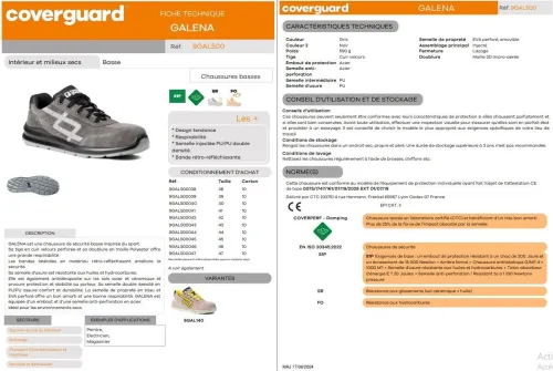Chaussure de sécurité coverguard Galena