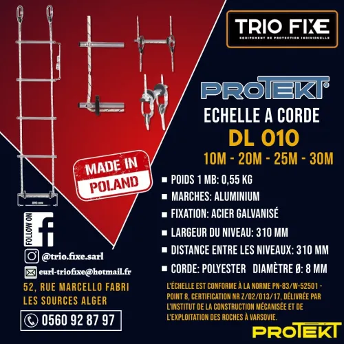 Ehelle à corde Protekt 10m/20m/25m/30m