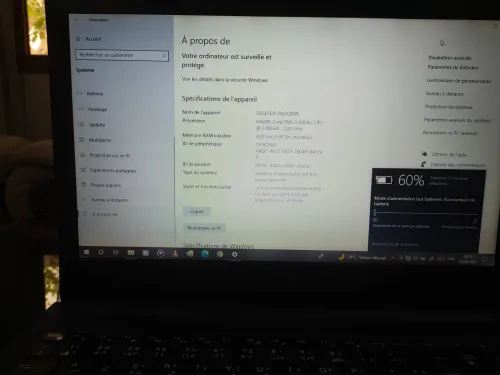 Pc dell i3 6ème génération RAM 4/ HHD500 /CHARGEUR D'ORIGINE