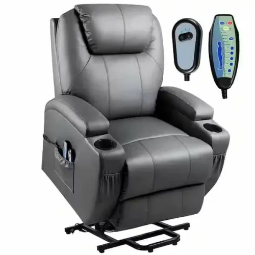 Fauteuil relax releveur électrique avec massage et chauffage dorsale 