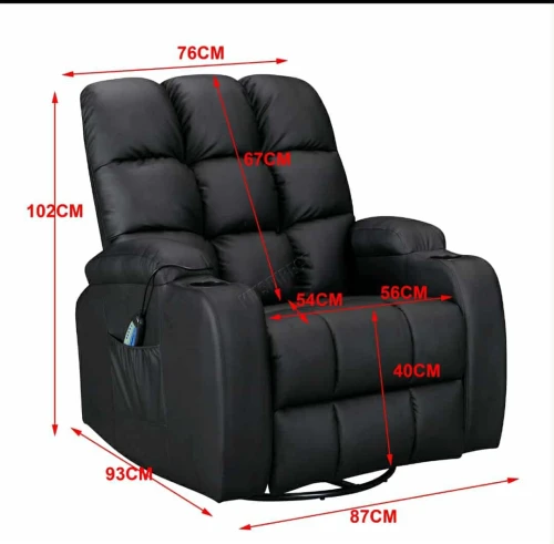 Fauteuil relax releveur électrique WestWood Massage Cinema Canapé Inclinable