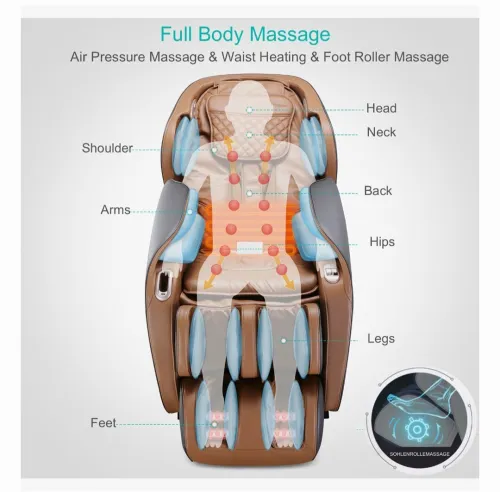 Fauteuil de massage 4D Luxury corporelle usage domestique 