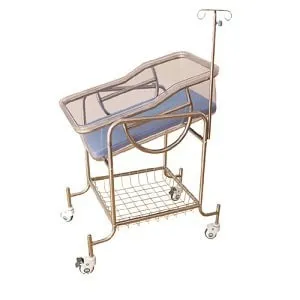 Berceau poussette en Inox avec matelas
