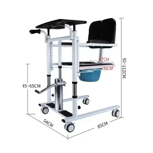 Chaise Garde-Robe roulant de transfert hydraulique 