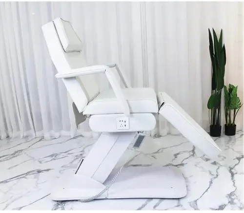 Fauteuil de massage et esthétique électrique à hauteur variable trois sections 