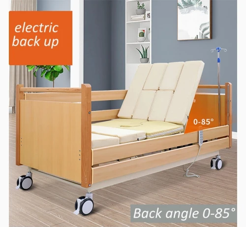 Lit médicalisé électrique garde robe WC multifonctions en bois usage domestique 