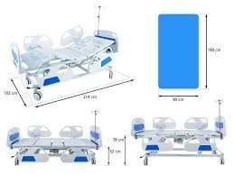 Lit médicalisée D'hôpital Manuelle et électrique multifonctions 