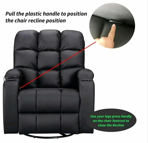 Fauteuil relax releveur électrique WestWood Massage Cinema Canapé Inclinable